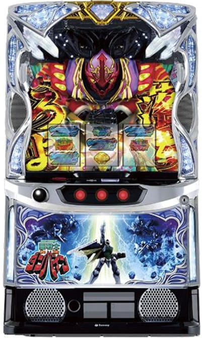 パチスロ ダンバイン スマスロ実機の外観 — アニメ演出とリールデザインが映える筐体